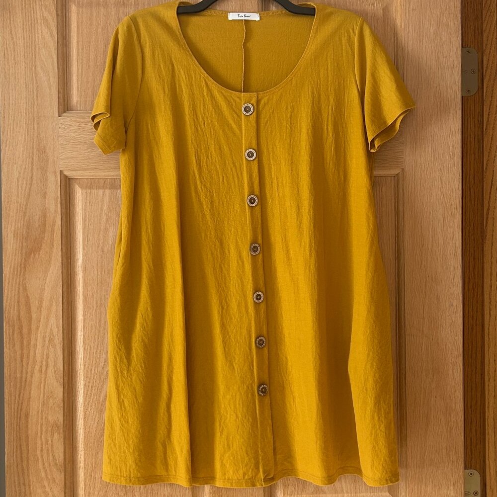 Mustard yellow dress